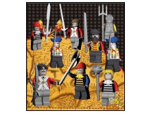 3 figures and accessories Pirates