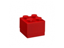 Förvaringslåda Mini, 4 prickar - Röd