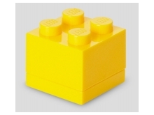 Förvaringslåda Mini, 4 prickar - Gul