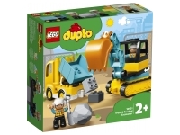 Lastbil och grävmaskin (Duplo)