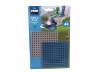 Plus Plus: Bottenplatta Blå & Grå (Baseplate) 2-Pack