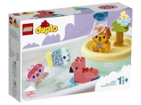 Skoj i badet: flytande ö med djur (Duplo)
