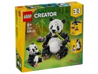 Vilda djur: pandafamilj