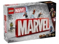 MARVEL logotyp och minifigurer