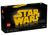 Brick built Star Wars Logo